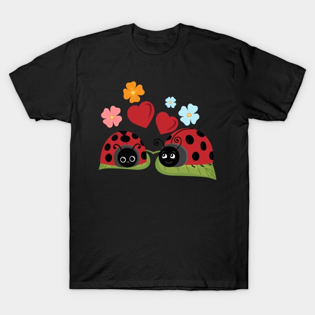 Ladybug Love Insect Children T-Shirt by MooonTees